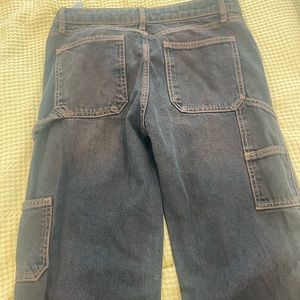 Zara Dark, Acid Wash Straight Leg Cargos